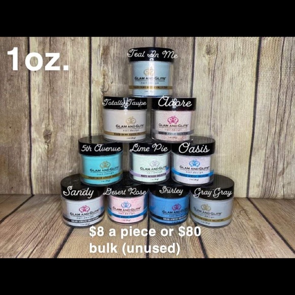 GLAM AND GLITS ACRYLIC POWDERS - Picture 1 of 3